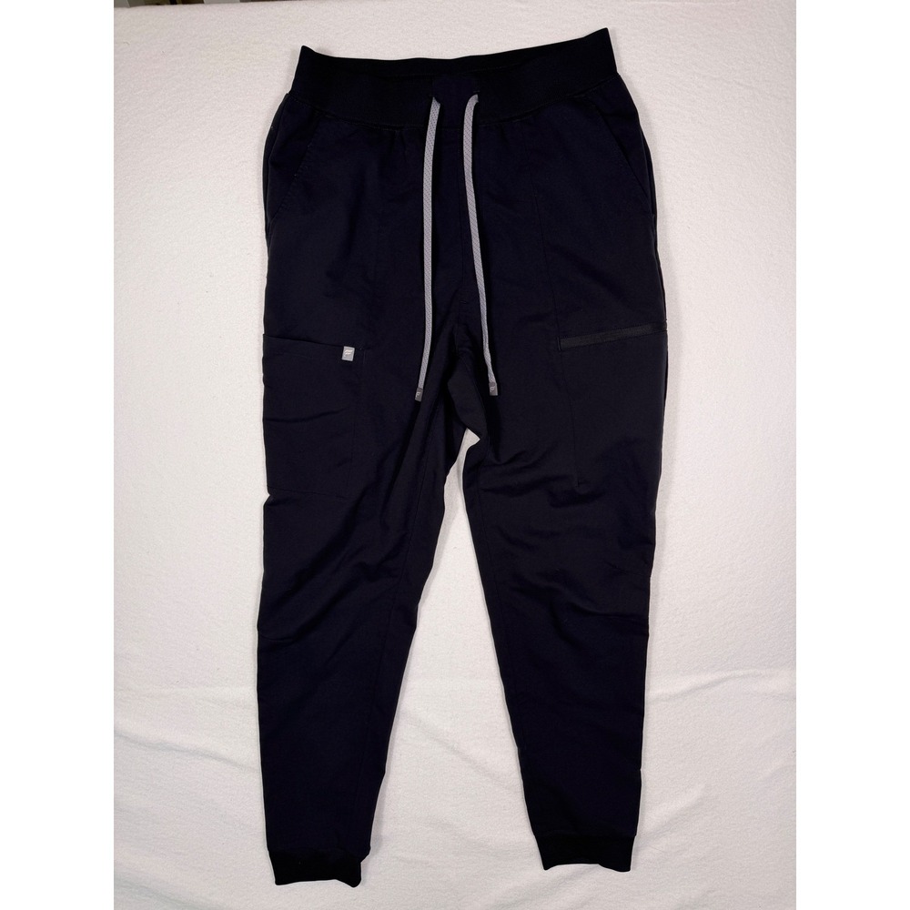 Fabletics High Rise On-Call Scrub Jogger Womens Medium Black Stretch Pockets